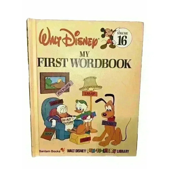 Walt Disney My First Wordbook,Volume 16, Fun to Learn Library Bantam Books Rare - Picture 1 of 3